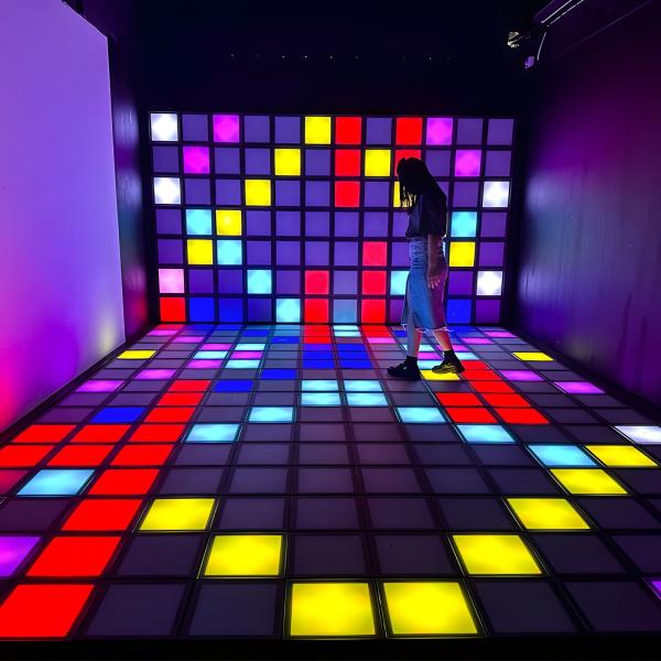 LED Dance Floor 30x30cm Interactive Active Game LED Floor For Kid Games