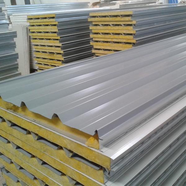 Insulation Rock Wool Roof Sandwich Panels Price House Walls Panel Sandwich Aislante Pared Sandwich Panels