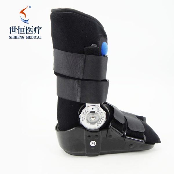 Orthopedic walker boots S M L size black color medical boots