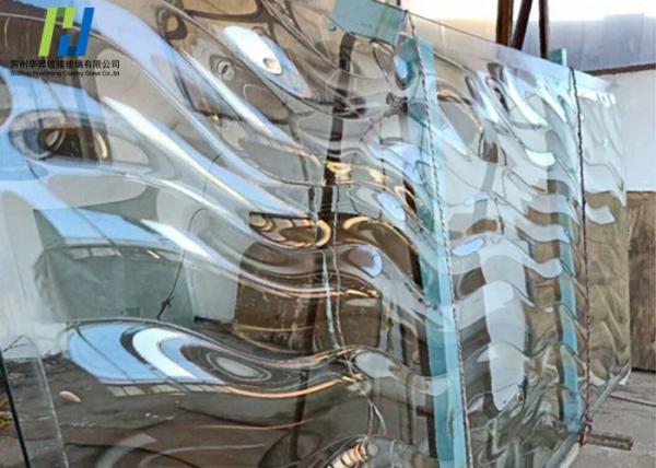 Textured Decorative Architectural Glass Curved Flat Decorative Glass Panels