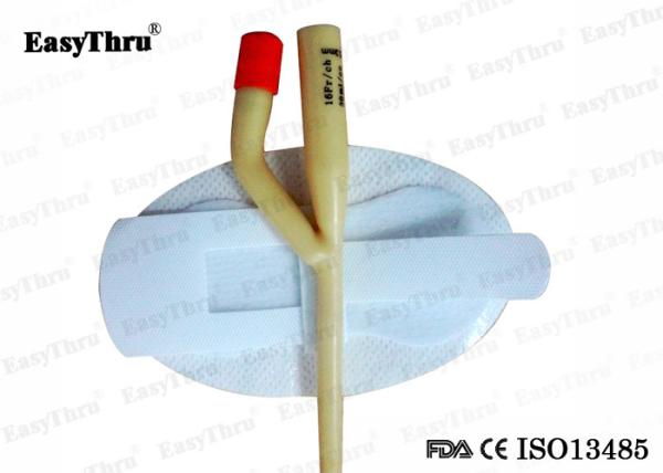 Silicone Urethral Latex Foley Catheter Breathable With Self Adhesive Tape