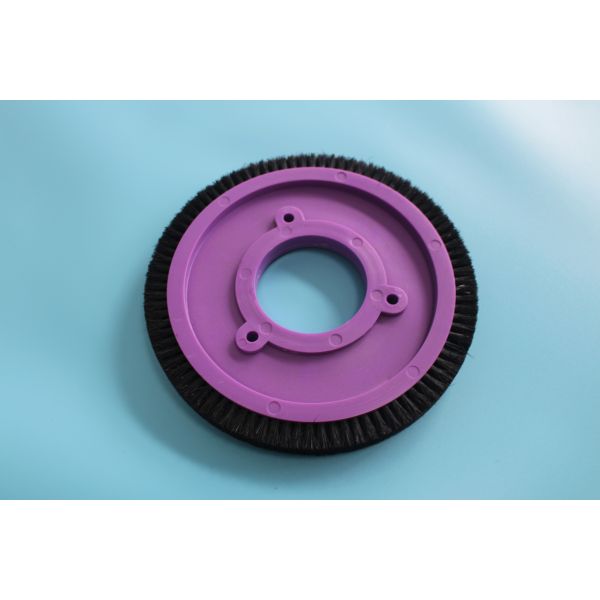 LK Stenter Brush Wheel Bruckner Corps en plastique violet poils de porc brossés poils de nylon Stenter machine pièces détachées