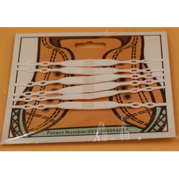 Odorless Multicolor Silicone Shoe Ties , Lightweight No Tie Silicone Shoelaces