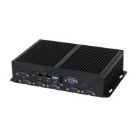 Dual LAN 6COM sans ventilateur Intel Mini PC Core Série Celeron 3855U Processeurs avec SSD MSATA