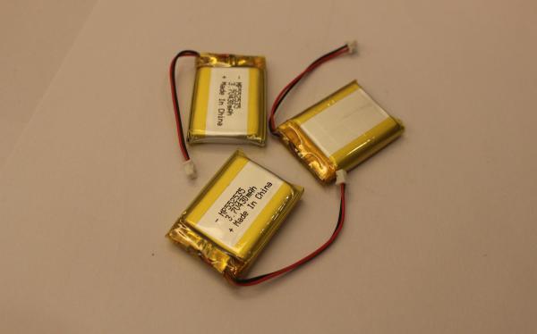 CE bleu UN38.3 de dent de batterie de polymère de lithium de MP552535 430mAh 3.7V