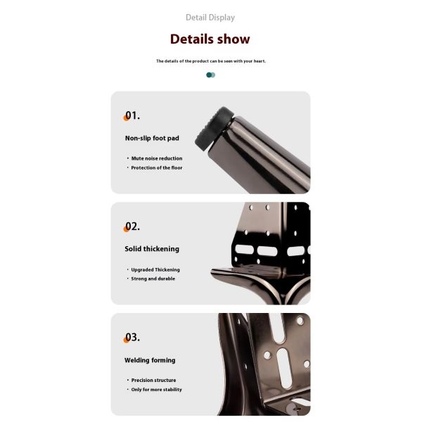New Aluminium Metal Sofa Legs Lengthened Feet for Bed Chair Raised Support Dining Kitchen Table Furniture Wood Iron Hotels