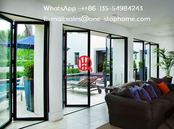 High Heat Insulation Performance,Artistical Aluminum Alloy Sliding Glass Bi-folding Doors