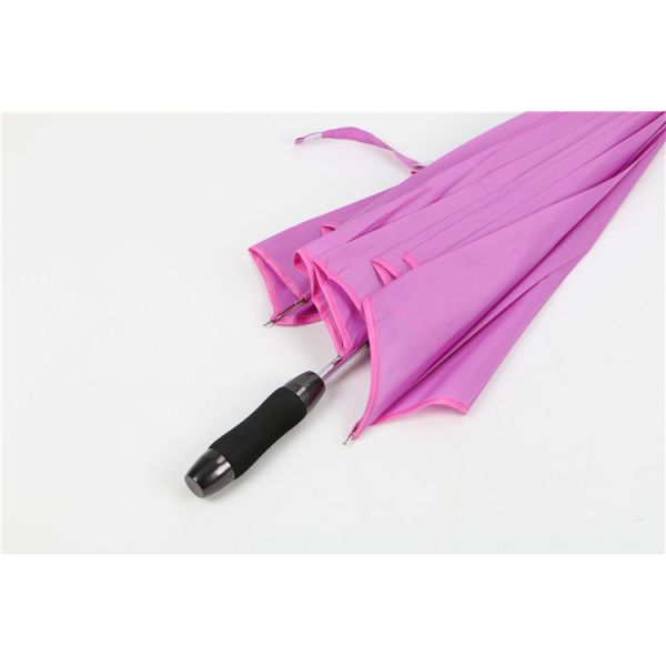 Purple Unique Ladies Windproof Umbrella Heart Shaped 190T Pongee Fabric