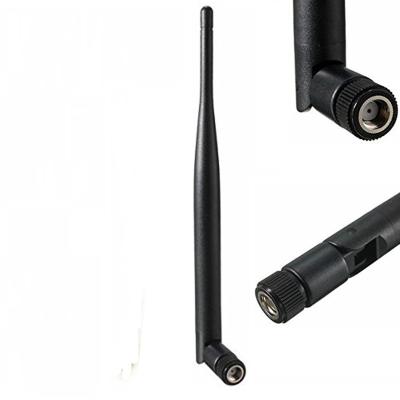 2.4ghz White Black Wifi Rubber Antenna With SMA RPSMA connector for Modem Router Booster