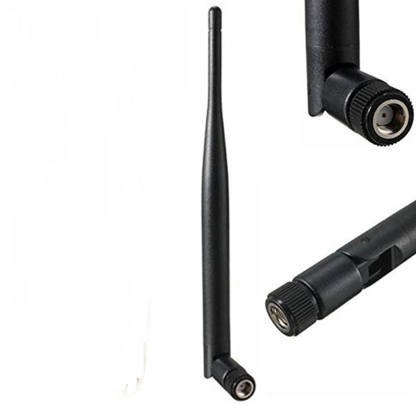 2.4ghz White Black Wifi Rubber Antenna With SMA RPSMA connector for Modem Router Booster