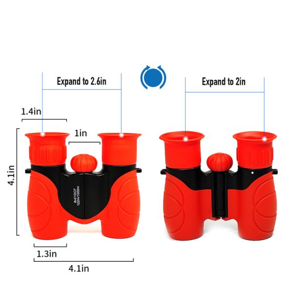Shockproof Kids Plastic Binoculars 8x21 Promotional Safe Gift For Children