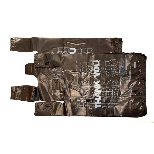 Полиэтиленовый пакет ХДПЭ материальный, спасибо футболка уносит черноту сумок 18 микронов – 500 сумок в случай