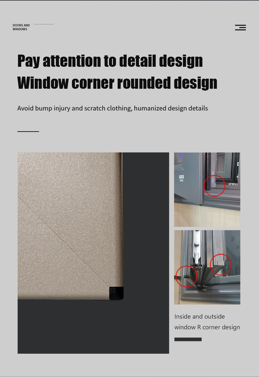 1.4 мм Алюминиевая толщина стенки Скейтовая раздвижная дверь Термальный разрыв Черный сплав Двухслойные панели