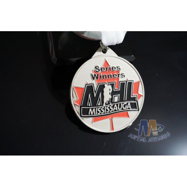 MHL Design Baseball Award Medals , Custom Medals No Minimum For Sports Gifts