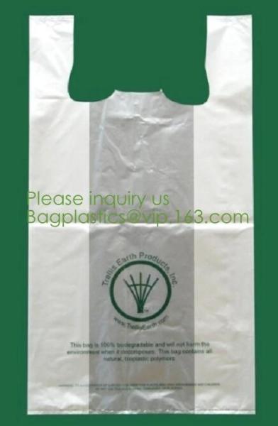 Eco Friendly Compostable Dog Poop Bags Shopping Bags Supermarket Shopping Bags T-Shirt Bags Compostable Bags Trash Bags