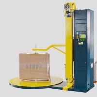 Gris et machine automatique bleue d'enveloppe de rétrécissement de palette avec le système de PLC