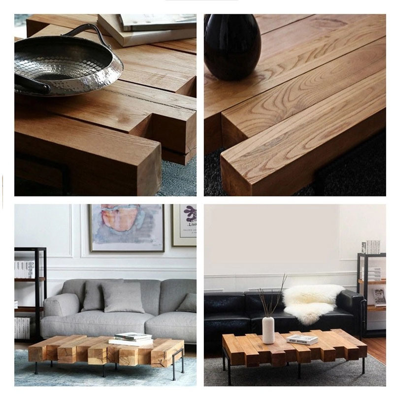 European Wooden Coffee Table Modern Outdoor Extendable Table Folding Table Wood