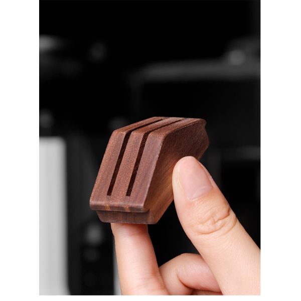 Brown Walnut Silicone Screen for 58mm Espresso Barista Filter Holder in Modern Design