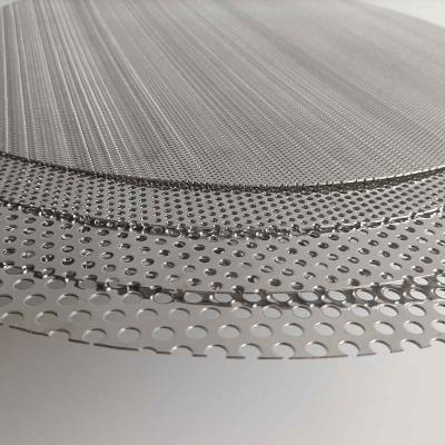 Silver Stainless Steel 304 316 Perforated Wire Mesh Anti Corrosion