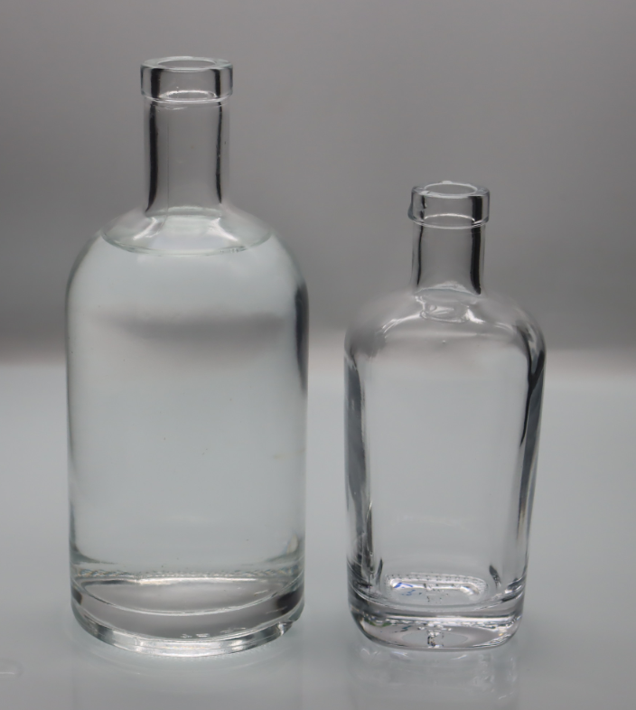 Бутылки духа Бурбона XO бутылка водки стекла вискиа Кристл мини овальная