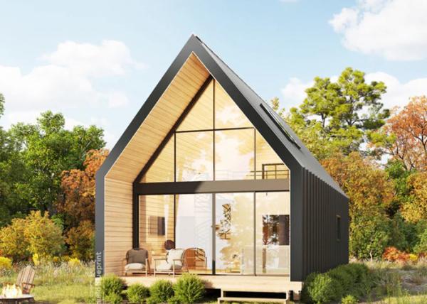 Villa de luxe de style européen moderne ISO 9001 avec kits de maisons modulaires à ossature en acier