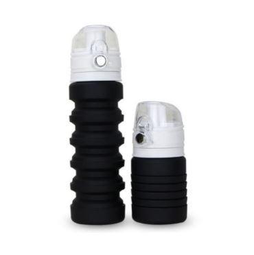 Copo da dobradura do silicone, garrafa de água de ciclagem dobrável da garrafa de água portátil do esporte do silicone da Alimento-categoria