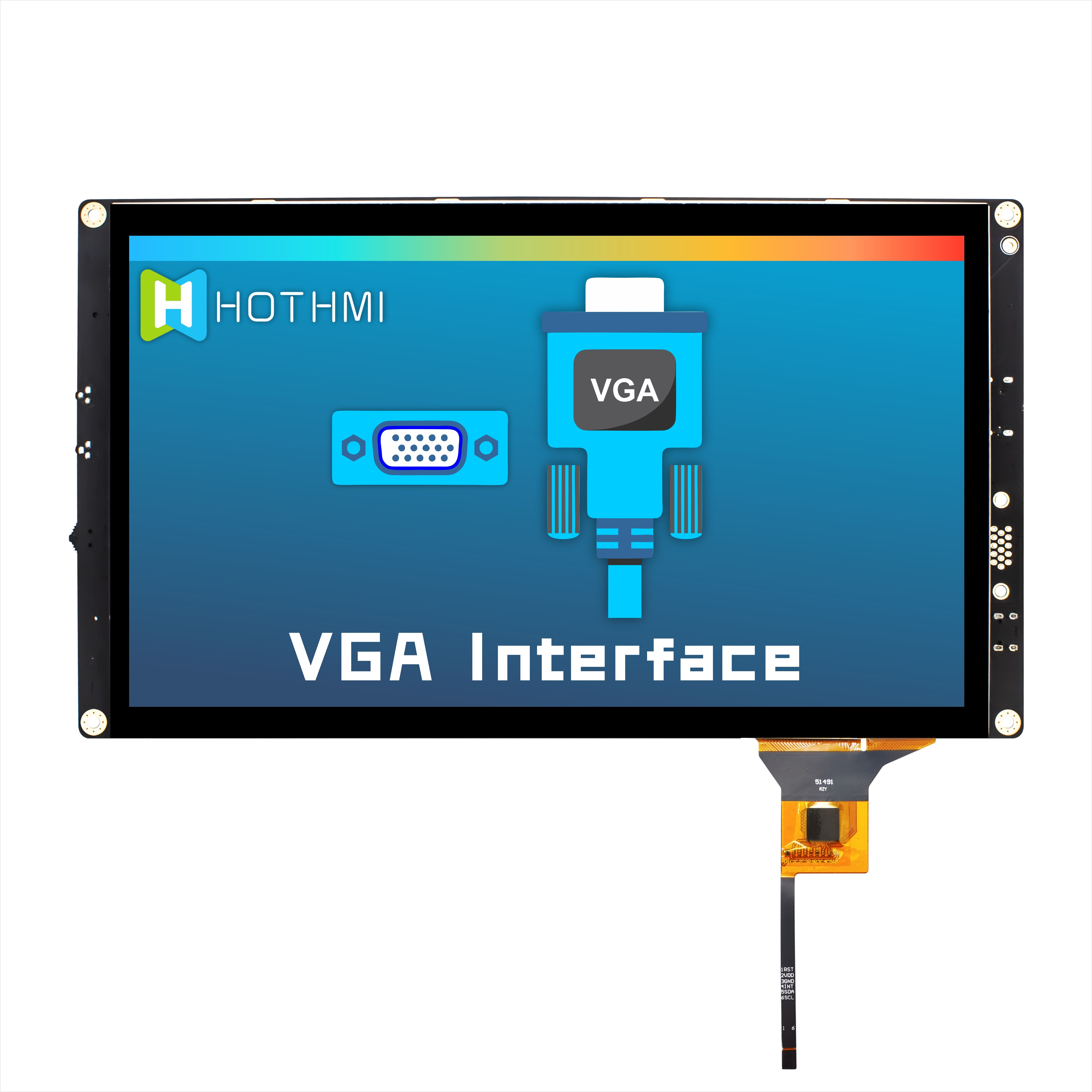 10.1 дюймовый HI IPS 1024x600 TFT LCD дисплей с емкостным сенсорным дисплеем с Raspberry Pi