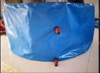 Material do tanque de peixe revestido de PVC dobrável de forma redonda Tanque de peixe dobrável de cobertura de lona