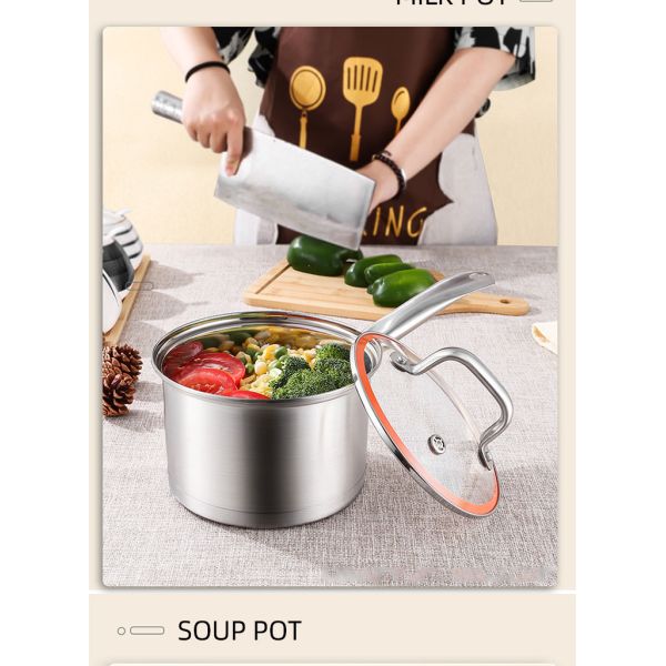 Высококачественные 3 части индукция варя бак установила прямой Cookware нержавеющей стали Ollas 304 бака установили со стеклянной крышкой