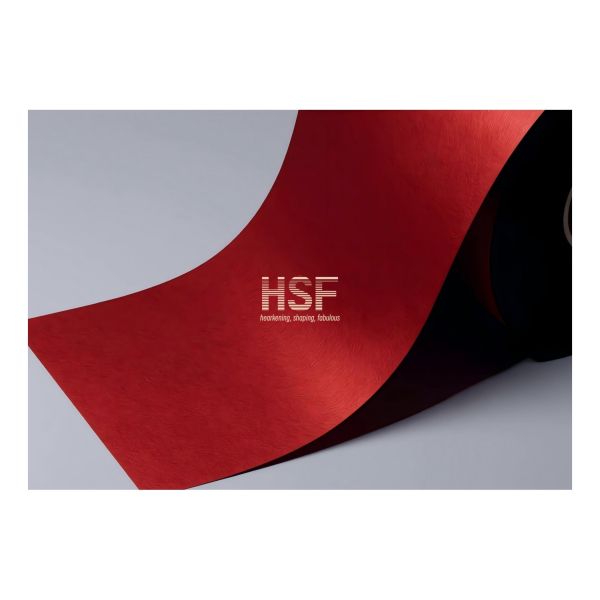 90μm Base Film 25μm Emboss Depth Red-Black Dual-Color CPP Film for High-End Stationery and Packaging