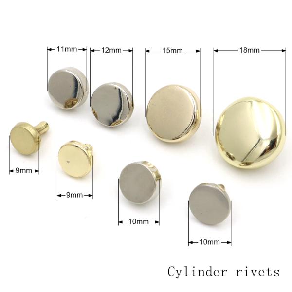 Trendy Mushroom Head Rivet Luxury Metal Rivet Stud For Leather Bags Belts Shoes