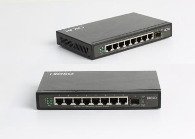8 10/100/1000M RJ45 1 100/1000M SFP Uplink Ports Gigabit Network Switch 9 port