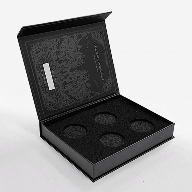 2025 Luxury Custom Logo Printing Packaging Magnetic Closure Gift Box Fake Book Shaped Packaging Ring Box