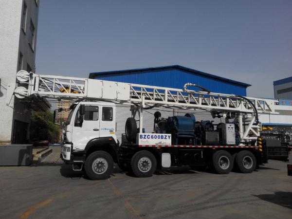 Diâmetro diesel eficiente da profundidade da máquina de perfuração 600m da pilha de BZC600CHW