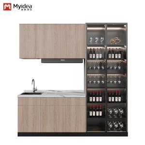 ISO9001 certification of high-end fashion durable tea cabinet support customizat