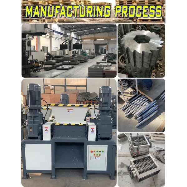 Industrial Scrap Metal Shredder Machine Plastic Waste Blades Tyre Crusher Machine