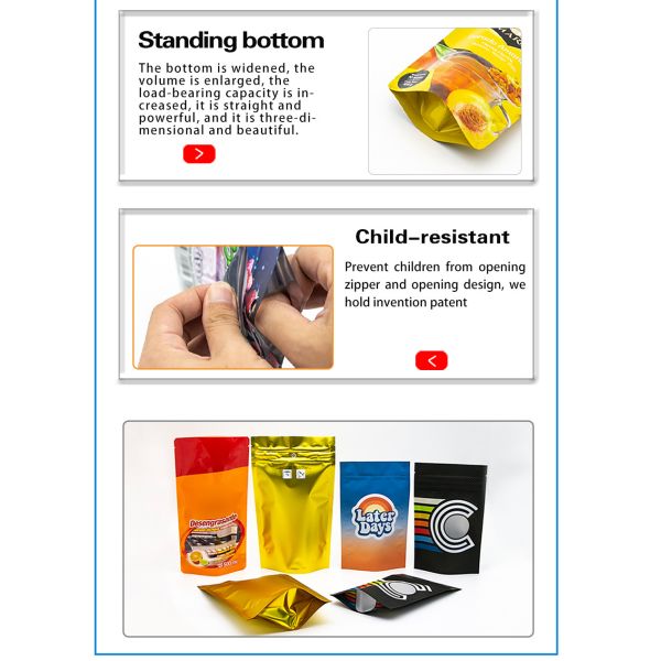 Производитель ПЭТ упаковка пищевых продуктов плоский дно Zipper пластиковый пакет для собак