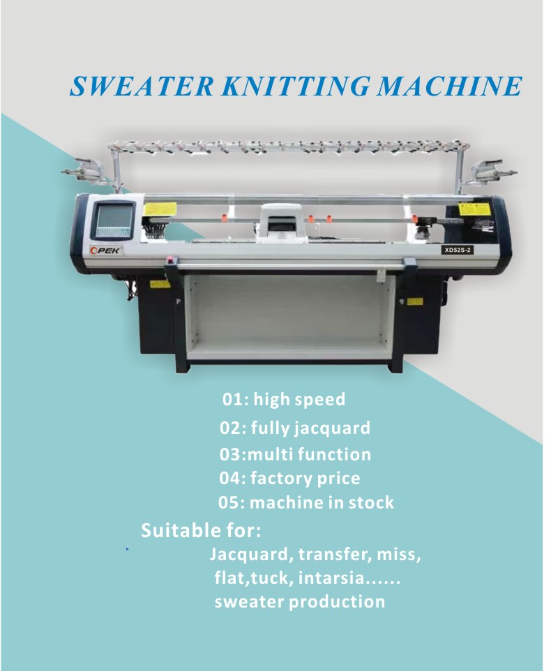 Fully Jacquard Flat Knitting Machine Double System Computerized Sales for End Sweaters