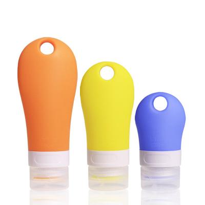 garrafas estreitas coloridas do champô do silicone da boca de 25g 41g