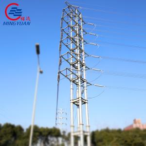 High Voltage Overhead Electric Transmission Power 550kV Lattice Angle High