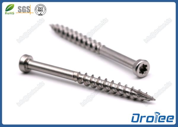18-8/304/410 Stainless Steel Torx Decking Screws, Low Profile Cap Head, Type 17