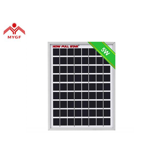 Durable 5W Polycrystalline Solar Panel High Module Conversion Efficiency