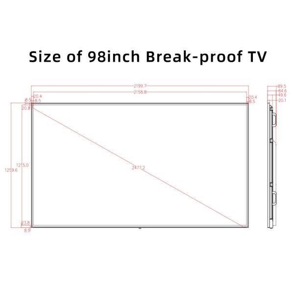 98 Commercial-Grade 4K Smart TV - Ultimate Digital Signage Solution,OEM Manufacturing | Large Format Display | Bulk Order Discounts
