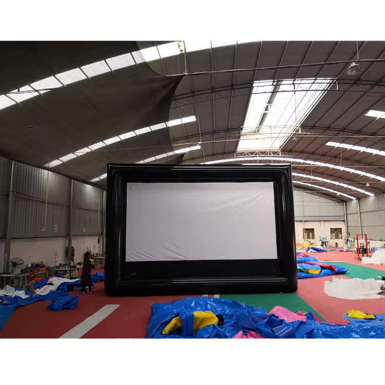 Outdoor Inflatable Projector Screen Air Sealed Double-Sided Projection for Gatherings