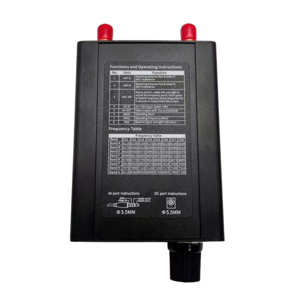 Ultra Long Range 6.1-7.2Ghz 6110MHz-7210MHz 64CH VRX FPV Video Receiver
