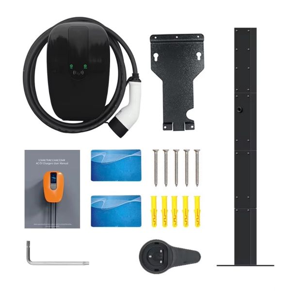 Station de recharge à domicile Type 2 Chargeur de véhicule électrique 7kw Plug And Play Wallbox 220V