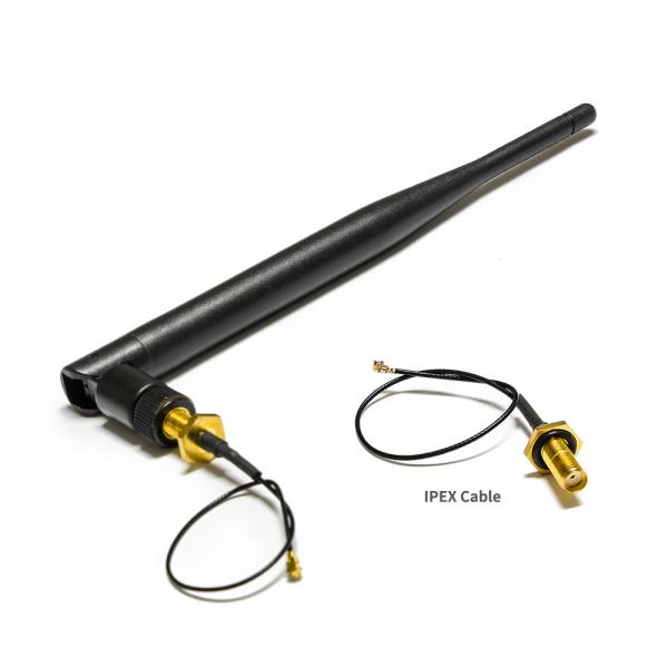 2400-2500 MHz/5000-5800 MHz/600-6000 MHz Antenne de canard en caoutchouc sans fil pour intérieur / extérieur