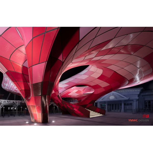 Large Steel Landscape Sculpture Outdoor Art Decoration Creative Installation for Decor