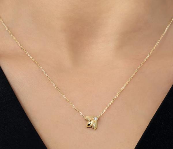 Chaume Bee My Love Necklace Brand Jewelry 18K Yellow Gold Jewelry Customization