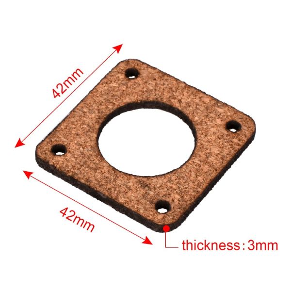 Cork Sheet 42mm*42mm*3mm 3D printer Shock Absorber NEMA 17 Damping Gasket